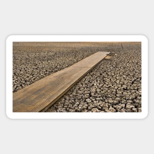 All Dried Up - Mudflats of Lake Wendouree, Ballarat Sticker